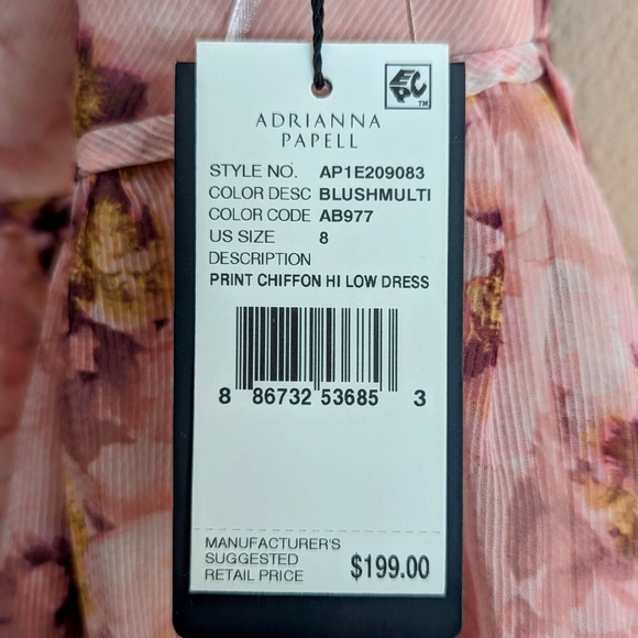 Beautiful hi low Adrianna Peppell dress. - Picture 4 of 5